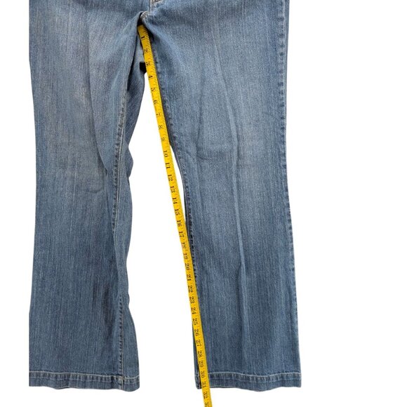 GAP Long and Lean Bootcut Jeans Womens Blue Stretch Denim Size 16 - Picture 9 of 11
